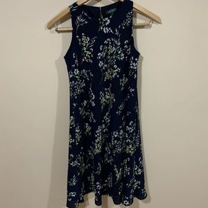 Ralph Lauren Navy Spring Dress